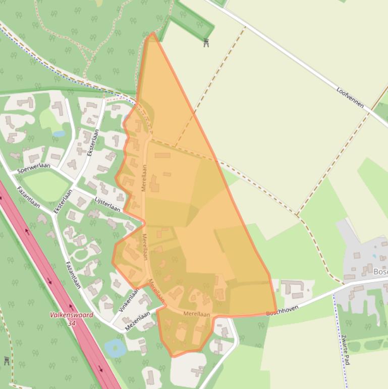 Kaart van postcodegebied 5595BA.