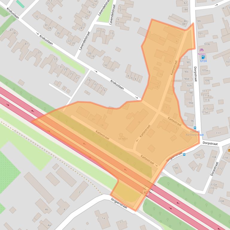 Kaart van postcodegebied 5595CL.