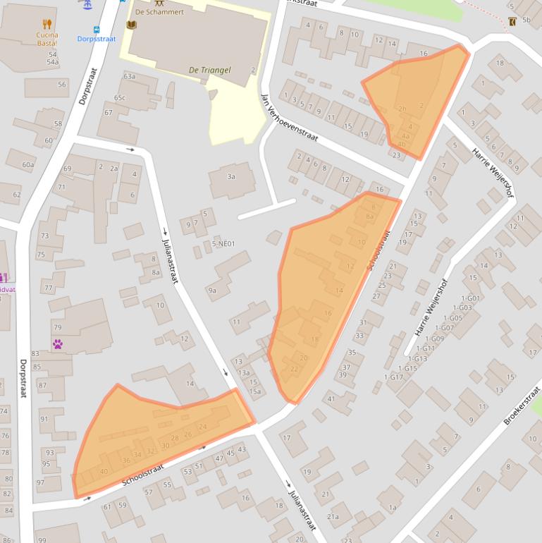 Kaart van postcodegebied 5595CS.