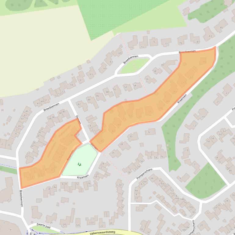 Kaart van postcodegebied 5595DA.