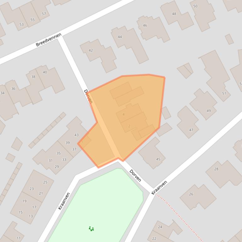 Kaart van postcodegebied 5595DC.