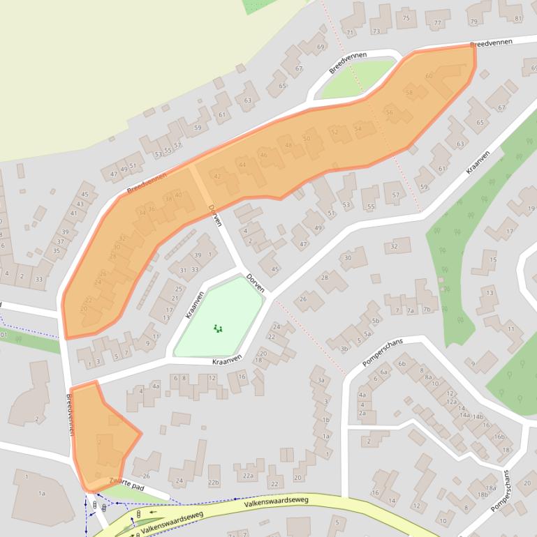 Kaart van postcodegebied 5595DG.
