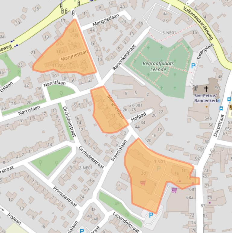 Kaart van postcodegebied 5595EA.