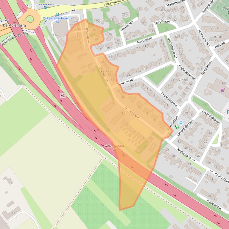 Kaart van postcodegebied 5595EH.