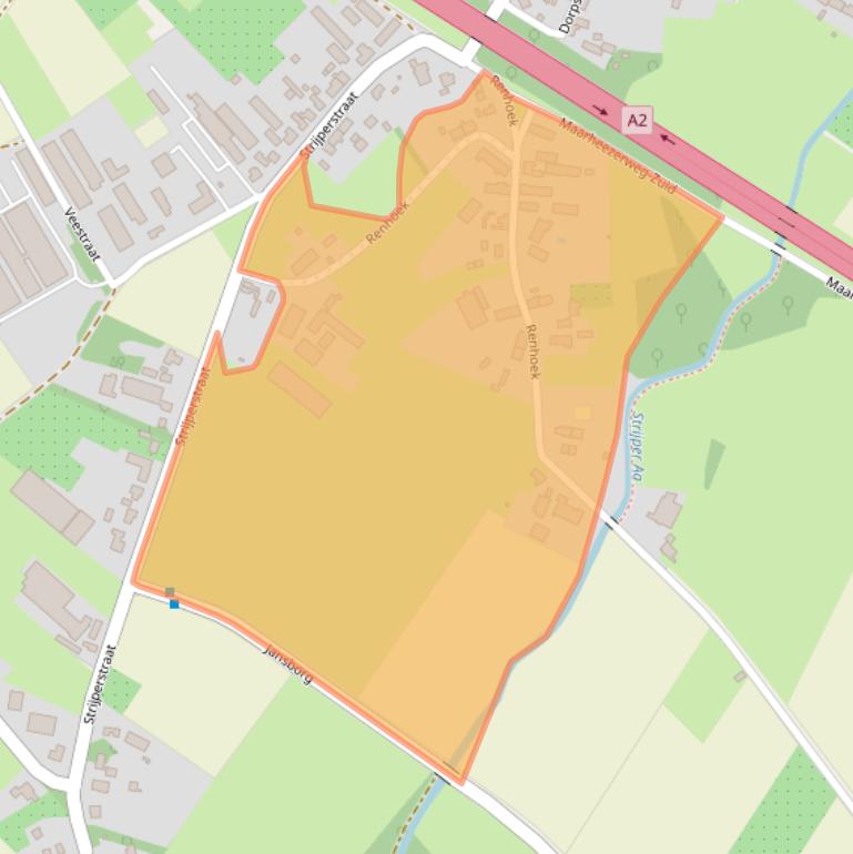 Kaart van postcodegebied 5595GE.