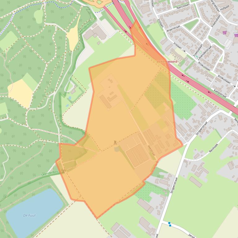 Kaart van postcodegebied 5595GG.