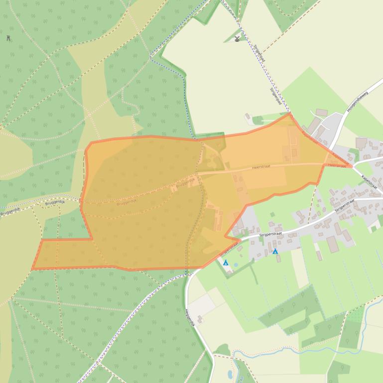 Kaart van postcodegebied 5595GL.
