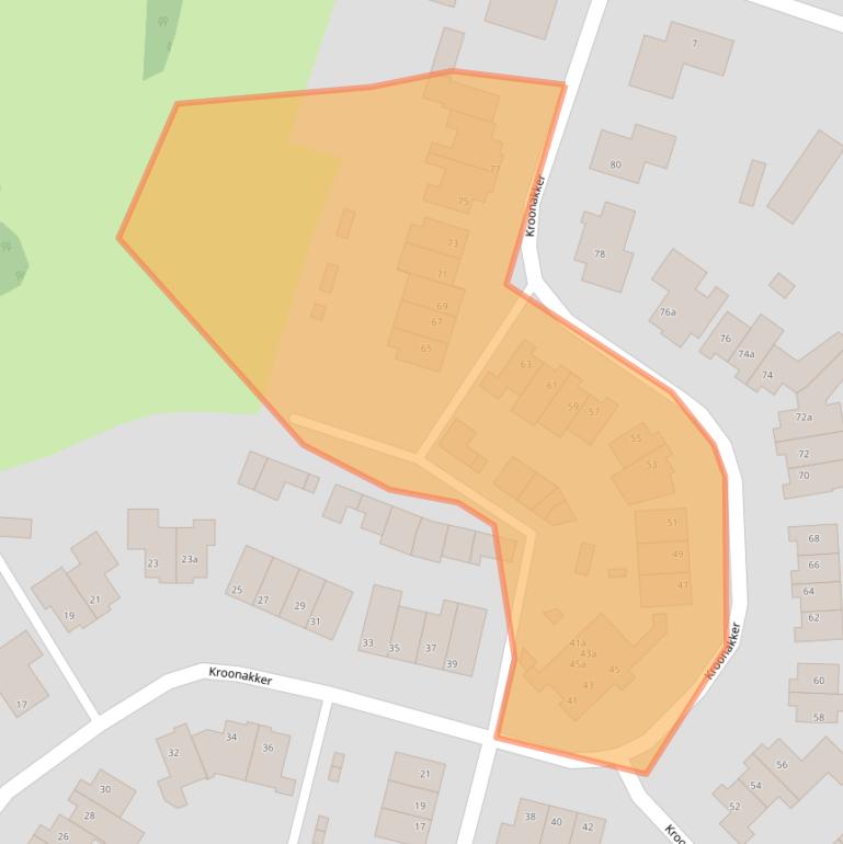 Kaart van postcodegebied 5595HC.