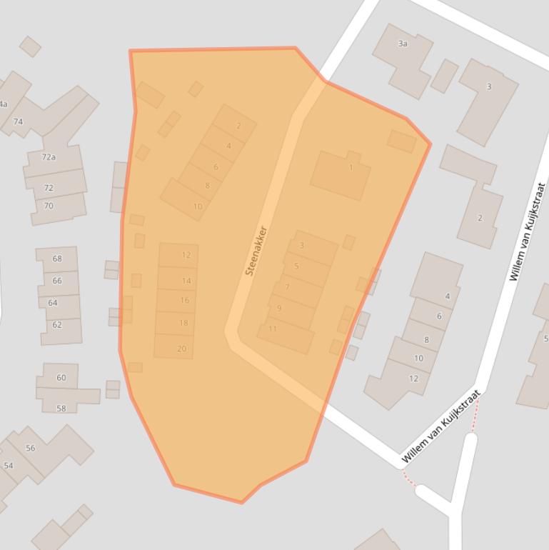 Kaart van postcodegebied 5595HP.