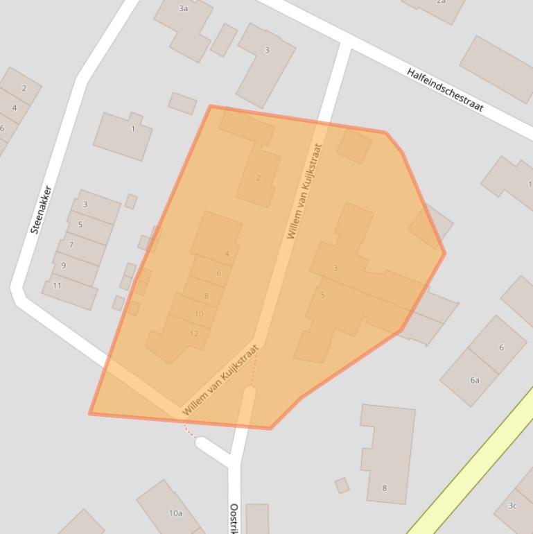 Kaart van postcodegebied 5595HR.