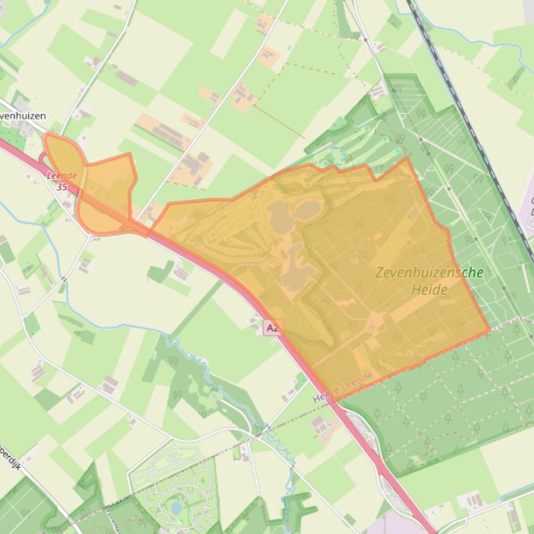 Kaart van postcodegebied 5595XG.