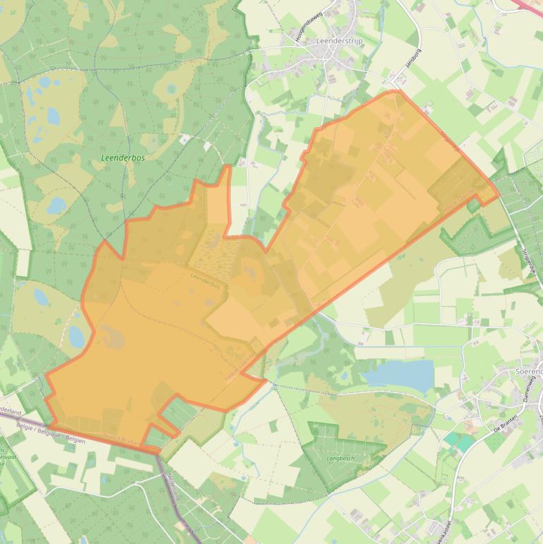 Kaart van postcodegebied 5595XL.