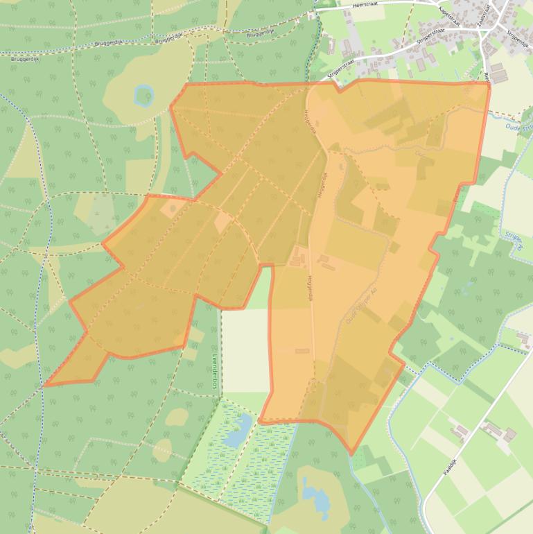 Kaart van postcodegebied 5595XN.