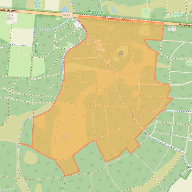 Kaart van postcodegebied 5595XR.