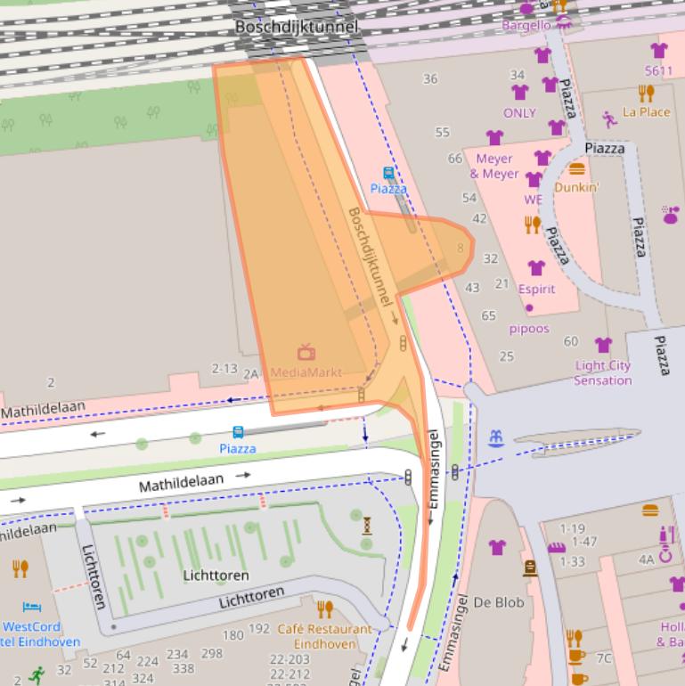 Kaart van postcodegebied 5611AG.
