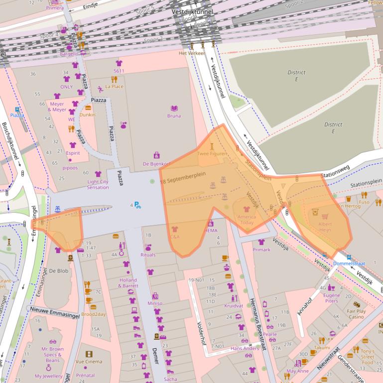 Kaart van postcodegebied 5611AL.