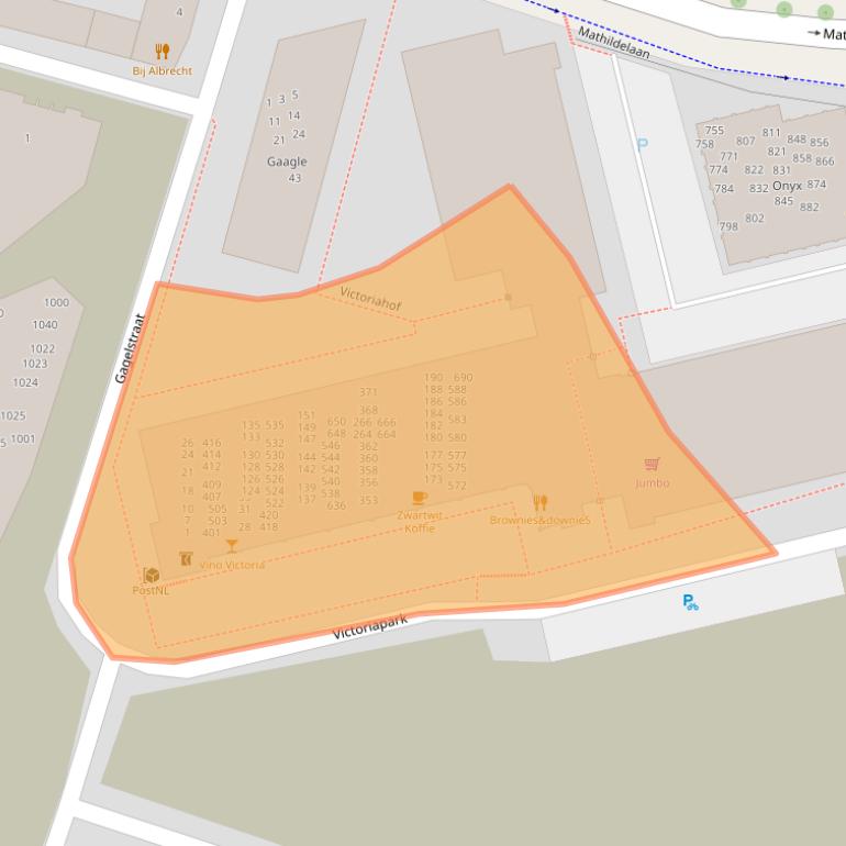 Kaart van postcodegebied 5611BM.