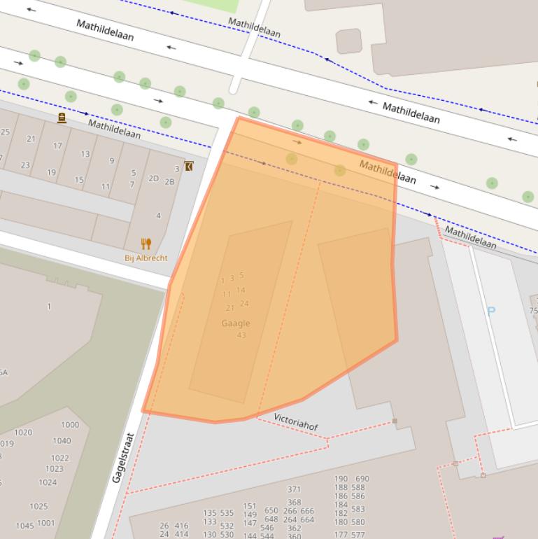 Kaart van postcodegebied 5611BP.
