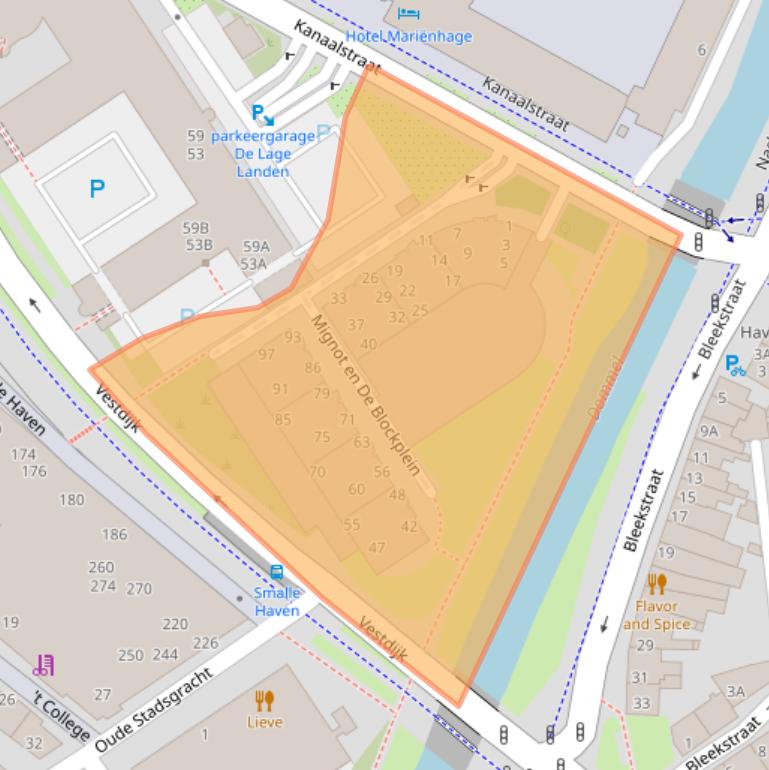 Kaart van postcodegebied 5611CG.