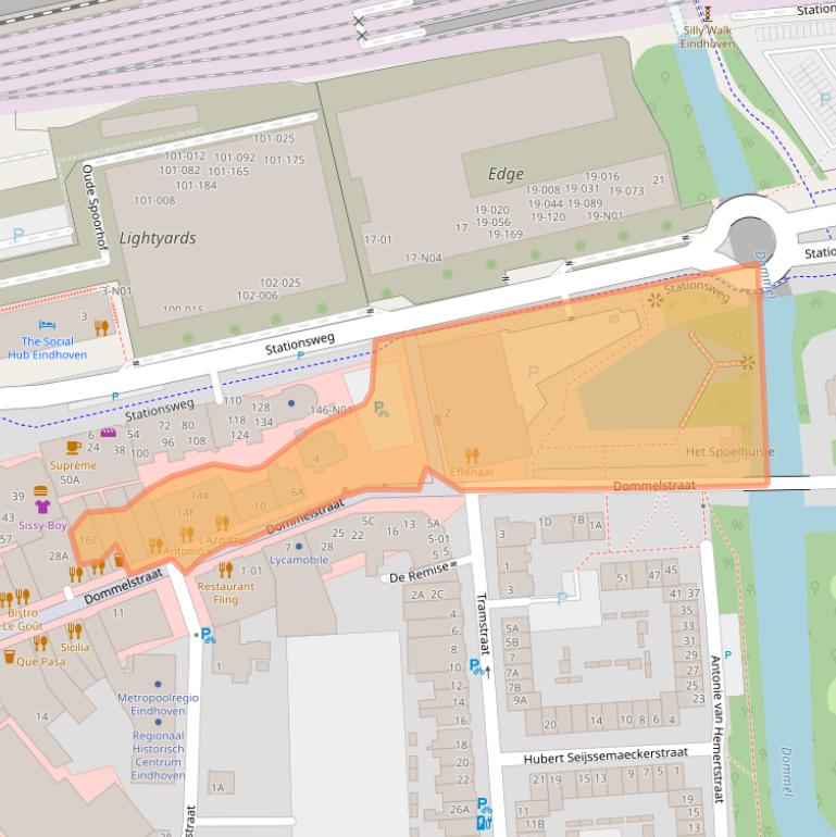 Kaart van postcodegebied 5611CK.