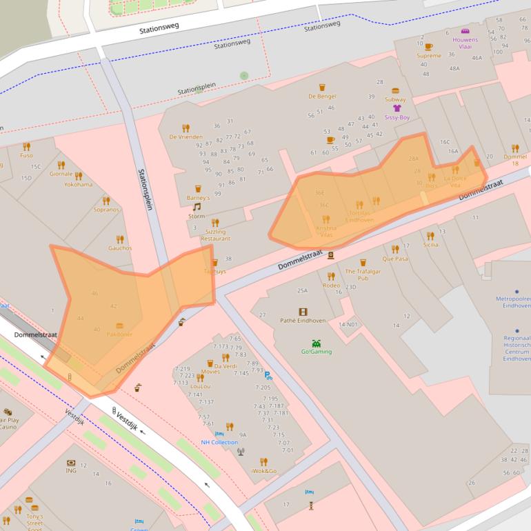 Kaart van postcodegebied 5611CL.