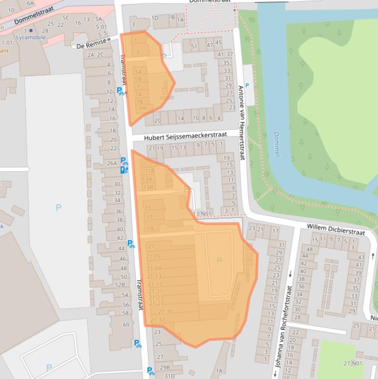 Kaart van postcodegebied 5611CM.
