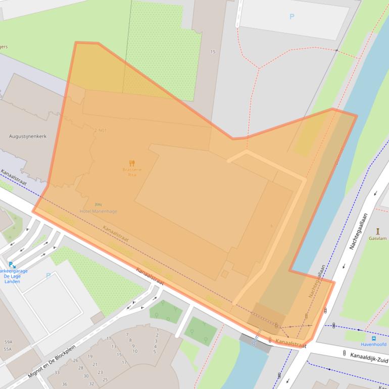 Kaart van postcodegebied 5611CT.