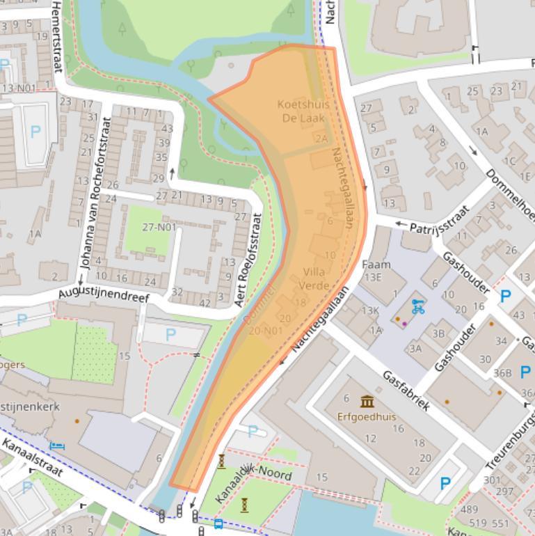 Kaart van postcodegebied 5611CV.