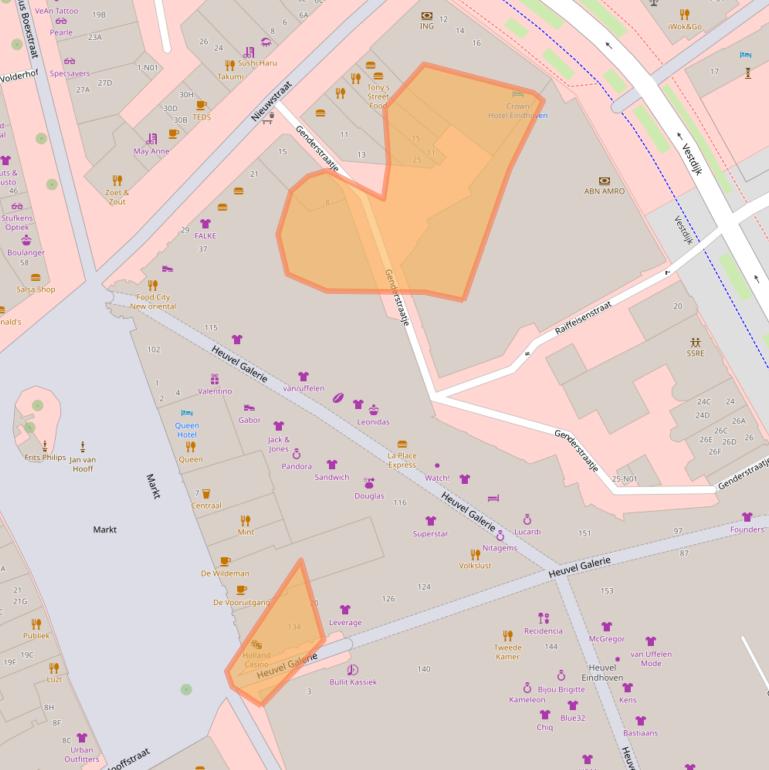 Kaart van postcodegebied 5611DC.