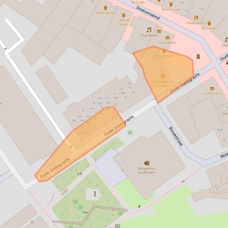 Kaart van postcodegebied 5611DG.