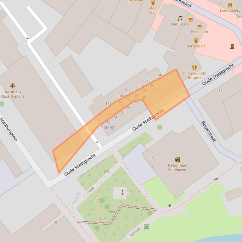 Kaart van postcodegebied 5611DH.