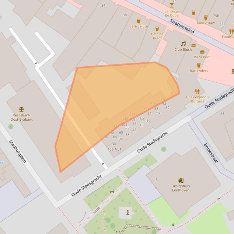 Kaart van postcodegebied 5611DJ.