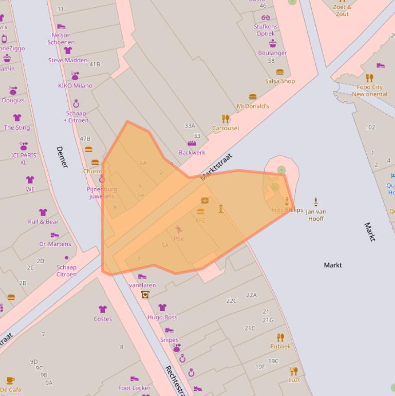 Kaart van postcodegebied 5611EA.