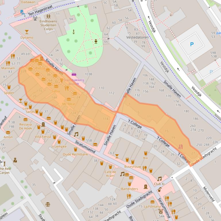 Kaart van postcodegebied 5611EJ.