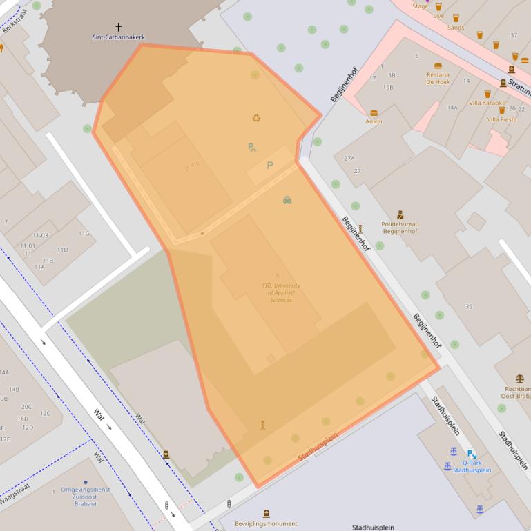 Kaart van postcodegebied 5611EL.