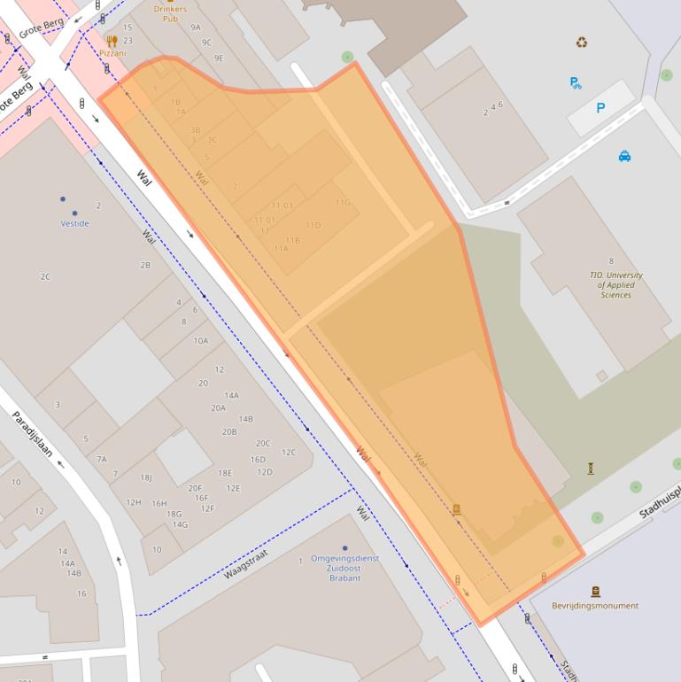 Kaart van postcodegebied 5611GE.