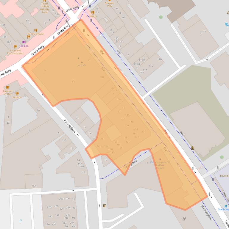 Kaart van postcodegebied 5611GG.