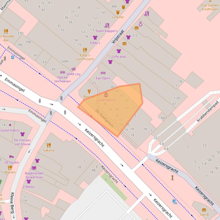 Kaart van postcodegebied 5611GZ.