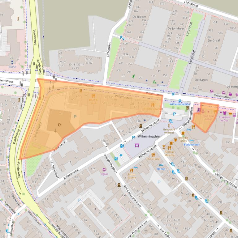 Kaart van postcodegebied 5611HC.