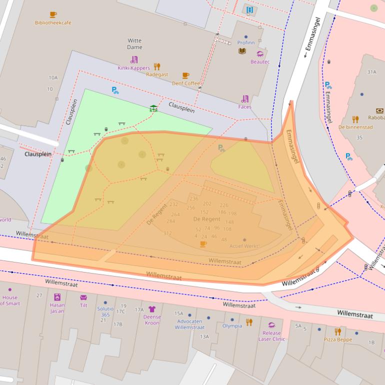 Kaart van postcodegebied 5611HW.