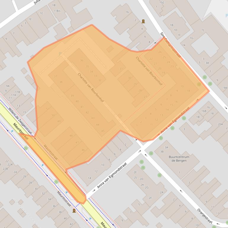 Kaart van postcodegebied 5611HZ.