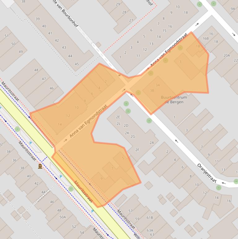 Kaart van postcodegebied 5611JE.