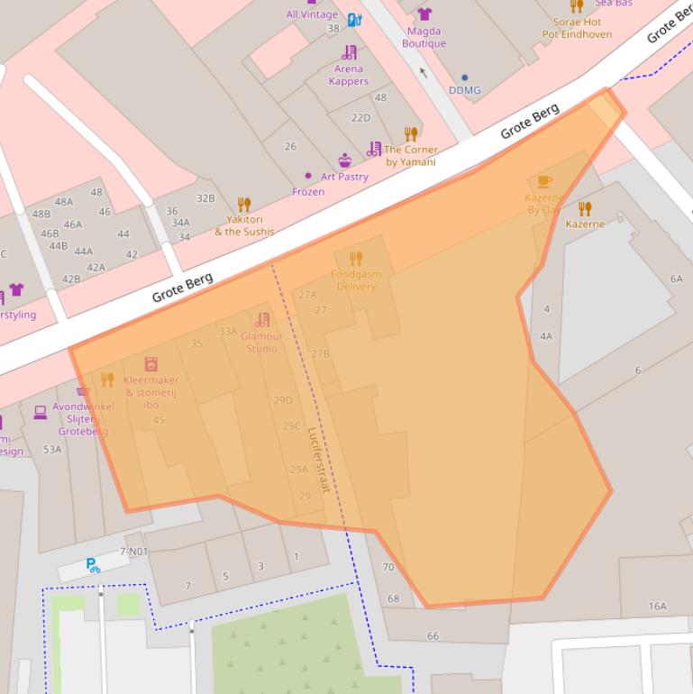 Kaart van postcodegebied 5611KH.