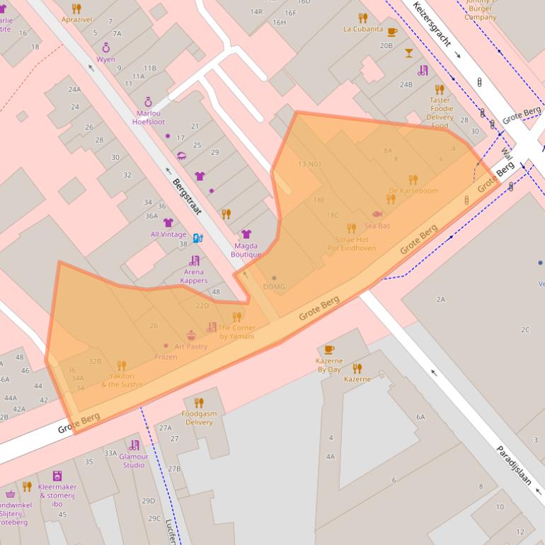 Kaart van postcodegebied 5611KK.