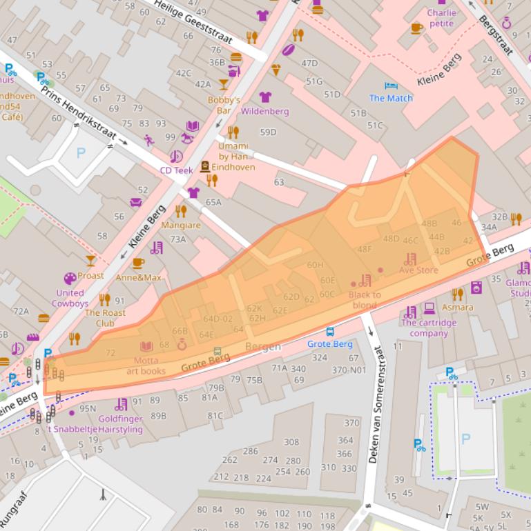 Kaart van postcodegebied 5611KL.