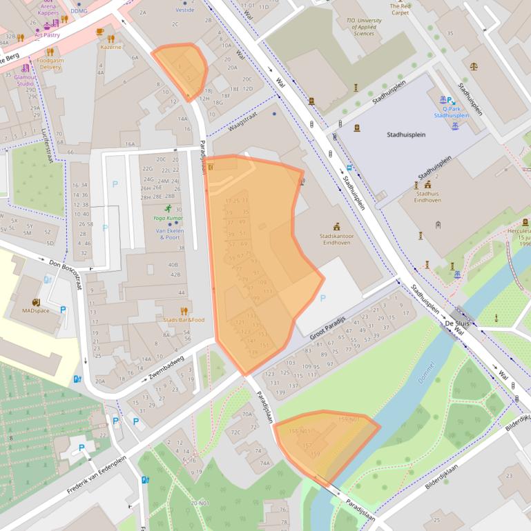Kaart van postcodegebied 5611KM.