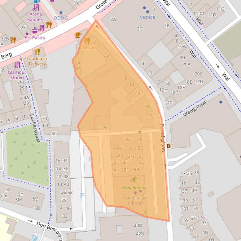 Kaart van postcodegebied 5611KN.