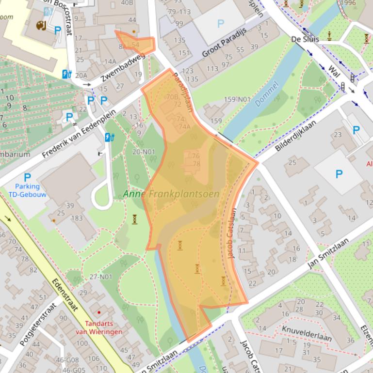 Kaart van postcodegebied 5611KR.