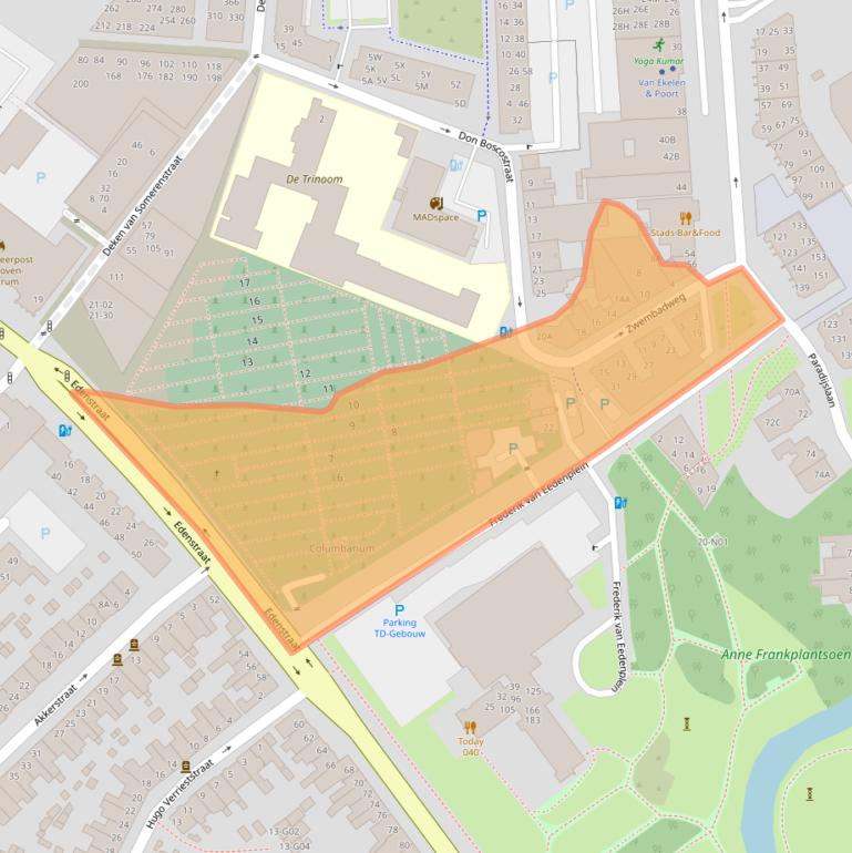 Kaart van postcodegebied 5611KS.