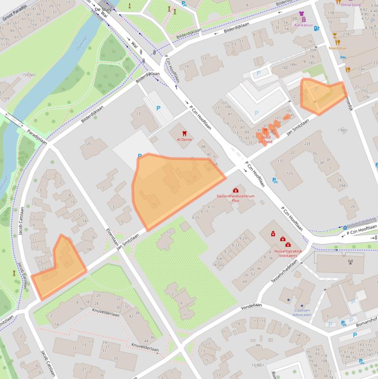Kaart van postcodegebied 5611LE.